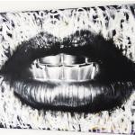 "Mouth Peace"
Acrylic paint
35"x27" canvas